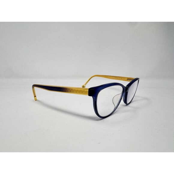 Carolina Herrera VHE677K Eyeglass Frames Only Blue Gold COL 0D99 52-17-140 main image 7